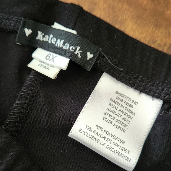 Girls Black Rhinestone Logo Set - Picture 4 of 6